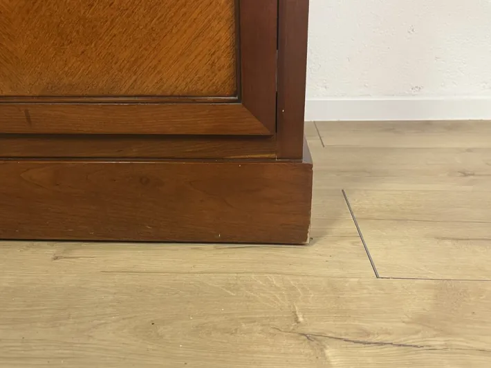 Pamono Italian Wooden Sideboard with Cross Motifs, 1980s