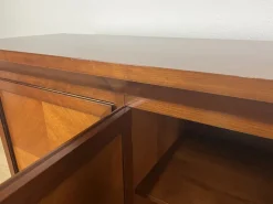 Pamono Italian Wooden Sideboard with Cross Motifs, 1980s