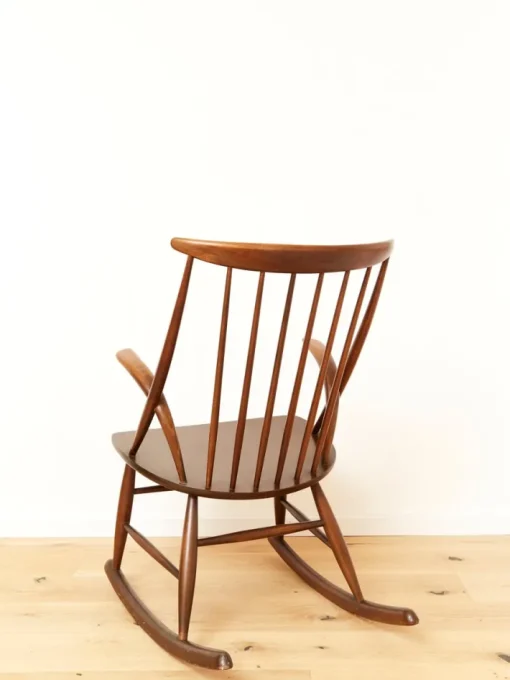 Pamono IW3 Rocking Chair by Illum Wikkelsø for Niels Eilersen, 1960s