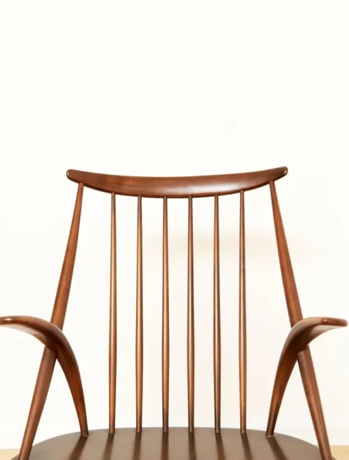 Pamono IW3 Rocking Chair by Illum Wikkelsø for Niels Eilersen, 1960s