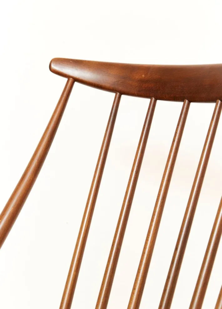 Pamono IW3 Rocking Chair by Illum Wikkelsø for Niels Eilersen, 1960s