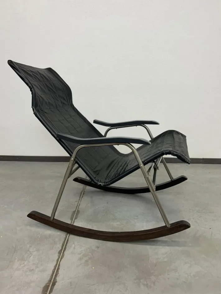 Pamono Japanese Folding Rocking Chair by Nii Takeshi, 1960s Discount