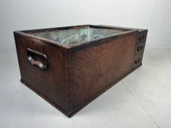 Pamono Japanese Keyaki Hibachi with Three Drawers New