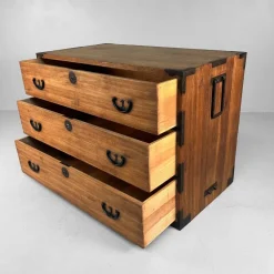 Pamono Japanese Kimono Tansu Chest, 1900s Discount