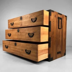 Pamono Japanese Kimono Tansu Chest, 1900s Discount
