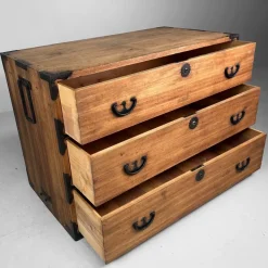 Pamono Japanese Kimono Tansu Chest, 1900s Discount