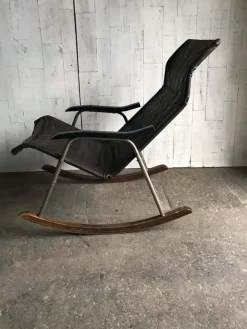 Pamono Japanese Rocking Chair by Takeshi Nii, 1950s Best