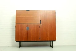 Pamono Japanese Series CU01 Highboard by Cees Braakman for Pastoe, 1960s Hot