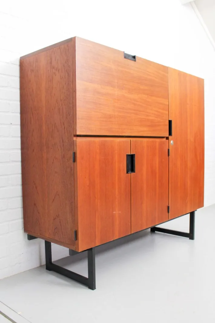 Pamono Japanese Series CU01 Highboard by Cees Braakman for Pastoe, 1960s Hot
