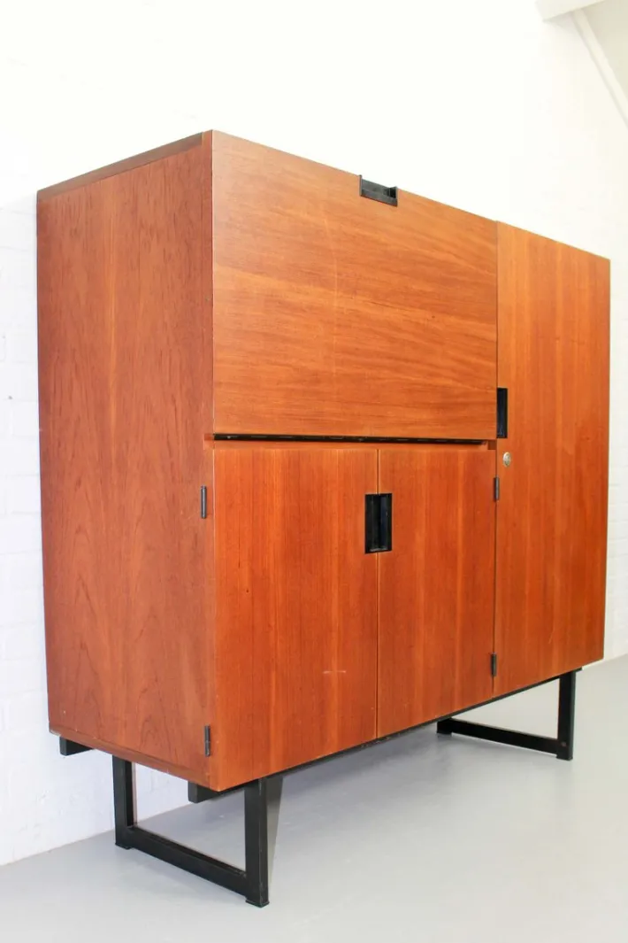 Pamono Japanese Series CU01 Highboard by Cees Braakman for Pastoe, 1960s Hot