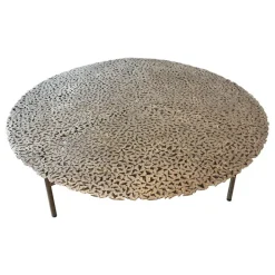 Pamono Jean Cast Butterfly Indoor or Outdoor Coffee Table in White Bronze by Fred & Juul Sale