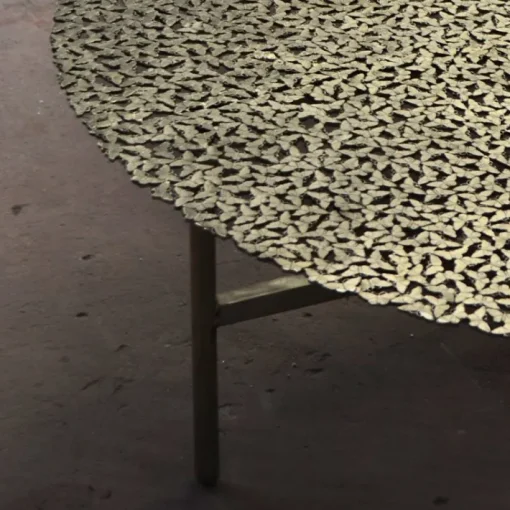 Pamono Jean Cast Butterfly Indoor or Outdoor Coffee Table in White Bronze by Fred & Juul Sale