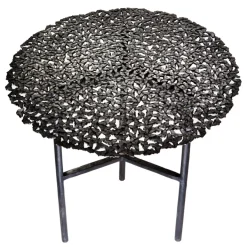 Pamono Jean Cast Butterfly Indoor or Outdoor Side Table in Blackened Brass by Fred & Juul Outlet