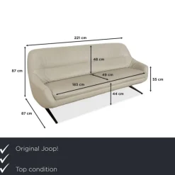 Pamono Joop! 007 Three-Seater Sofa in Leather Hot