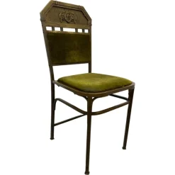 Pamono Jugendstil Brass Chair, 1890s Clearance