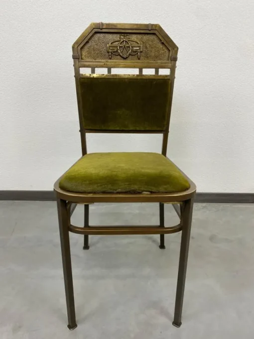 Pamono Jugendstil Brass Chair, 1890s Clearance