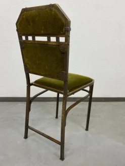 Pamono Jugendstil Brass Chair, 1890s Clearance
