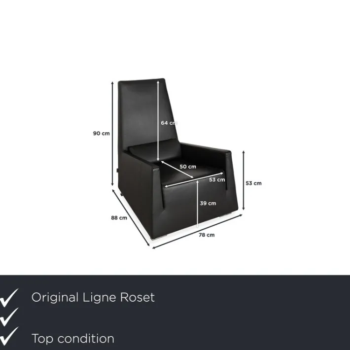 Pamono Jul Chair in Leather from Ligne Roset Clearance