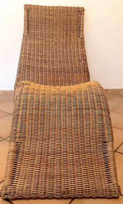Pamono Karlskrona Wicker Chaise Lounge by Carl Öjerstam for Ikea, 1990s Best