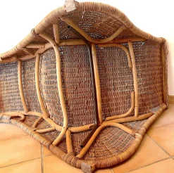 Pamono Karlskrona Wicker Chaise Lounge by Carl Öjerstam for Ikea, 1990s Best