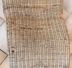 Pamono Karlskrona Wicker Chaise Lounge by Carl Öjerstam for Ikea, 1990s Best