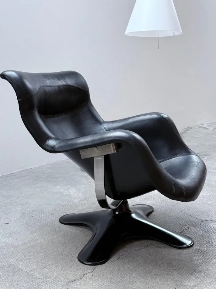 Pamono Karuselli Swivel Chair by Yrjö Kukkapuro for Haimi, Finland, 1960s Outlet