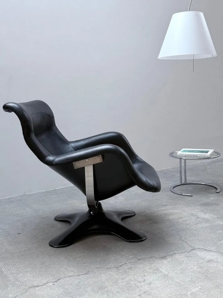 Pamono Karuselli Swivel Chair by Yrjö Kukkapuro for Haimi, Finland, 1960s Outlet