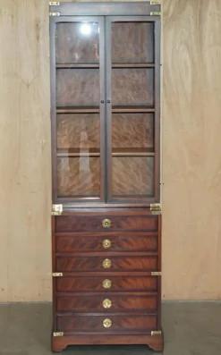 Pamono Kennedy Military Campaign Hardwood Bookcase from Harrods Best