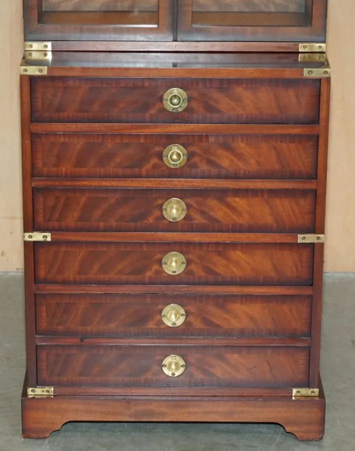 Pamono Kennedy Military Campaign Hardwood Bookcase from Harrods Best