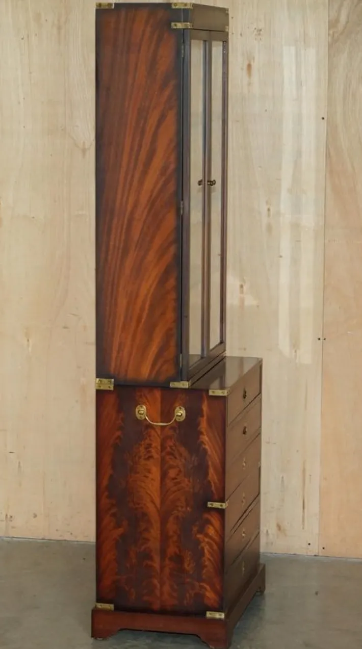 Pamono Kennedy Military Campaign Hardwood Bookcase from Harrods Best