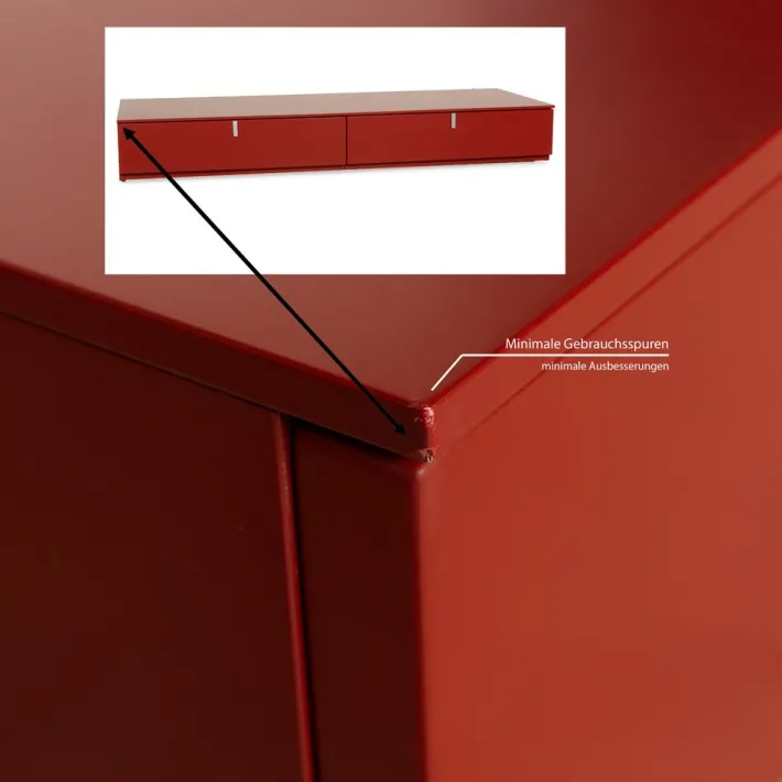 Pamono Kettnacker Wooden Sideboard in Red Clearance