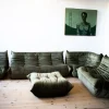 Pamono Khaki Velvet Living Room Set by Michel Ducaroy for Ligne Roset, 1970s, Set of 5 Discount