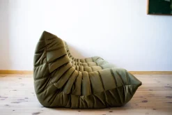 Pamono Khaki Velvet Living Room Set by Michel Ducaroy for Ligne Roset, 1970s, Set of 5 Discount