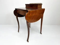 Pamono Kidney-Shaped Mahogany Desk, 19th Century Hot