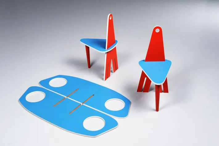 Pamono Kids Rocker and Chairs Set, Italy, 1960s Hot