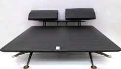 Pamono King Size Brass and Steel Adia Double Bed by Paolo Piva, 1980s New