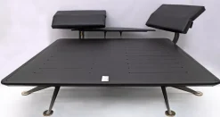 Pamono King Size Brass and Steel Adia Double Bed by Paolo Piva, 1980s New