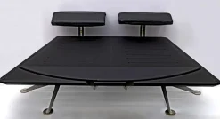 Pamono King Size Brass and Steel Adia Double Bed by Paolo Piva, 1980s New