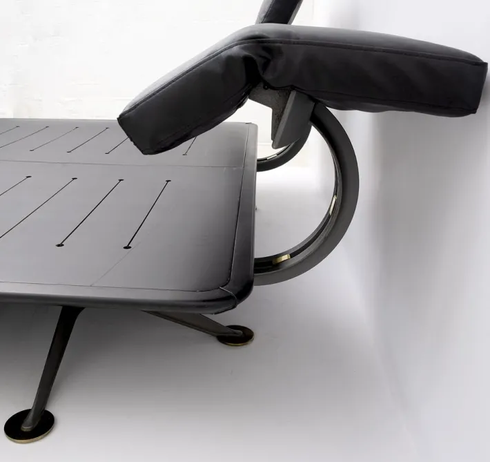 Pamono King Size Brass and Steel Adia Double Bed by Paolo Piva, 1980s New