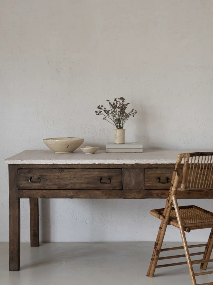Pamono Kitchen Counter with Stone Top