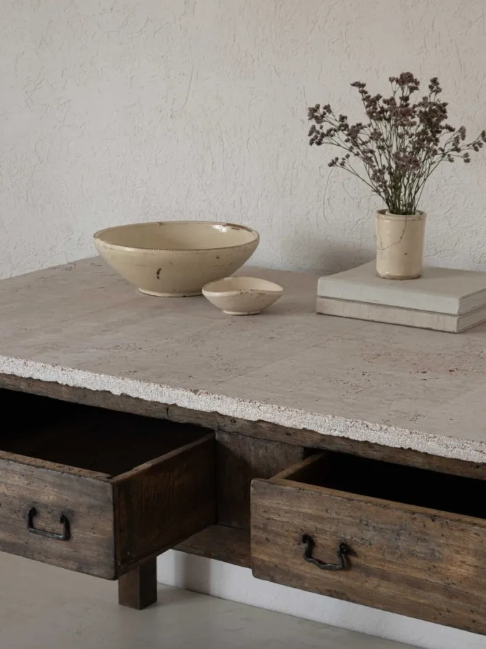 Pamono Kitchen Counter with Stone Top