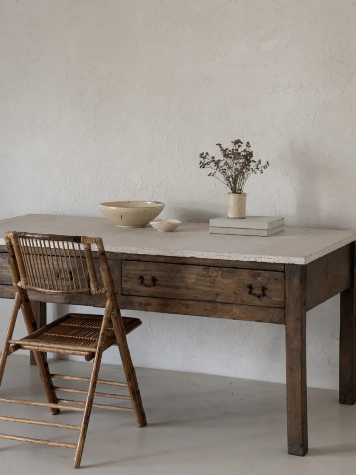 Pamono Kitchen Counter with Stone Top