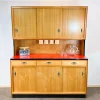 Pamono Kitchen Cupboard with Red Formica Top from Baumann Möbel, 1960s Online