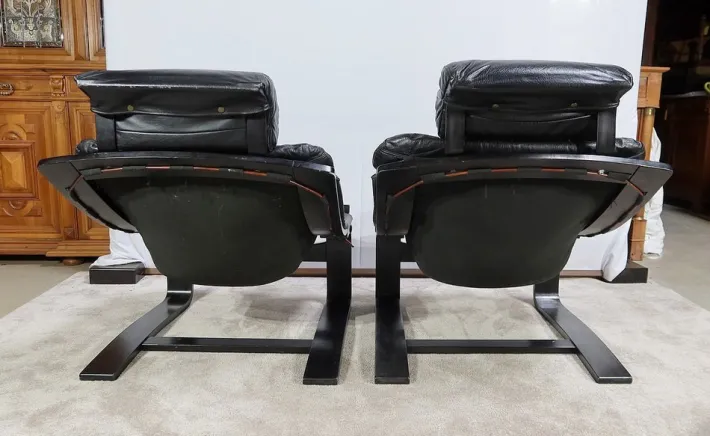 Pamono Kroken Lounge Set by Ake Fribyter for Nelo, 1974, Set of 3 Sale