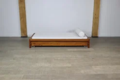 Pamono L03 Daybed in Elm by Pierre Chapo, France, 1960s Best