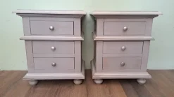 Pamono Lacquered Bedside Tables with Drawers, Set of 2 Best