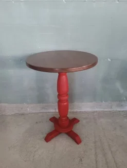 Pamono Lacquered Coffee Table with Round Top Hot