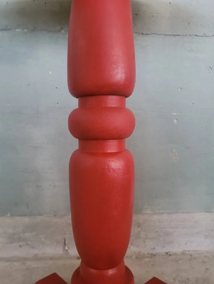 Pamono Lacquered Coffee Table with Round Top Hot