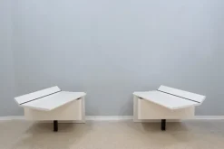 Pamono Lacquered Nightstands by Paolo Piva for B&B Italia, 1980s, Set of 2