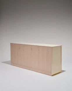 Pamono Lacquered Wood and Brass Sideboard, 1970s Hot